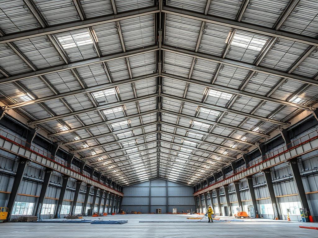 Maschinenhallen-Dachsanierung